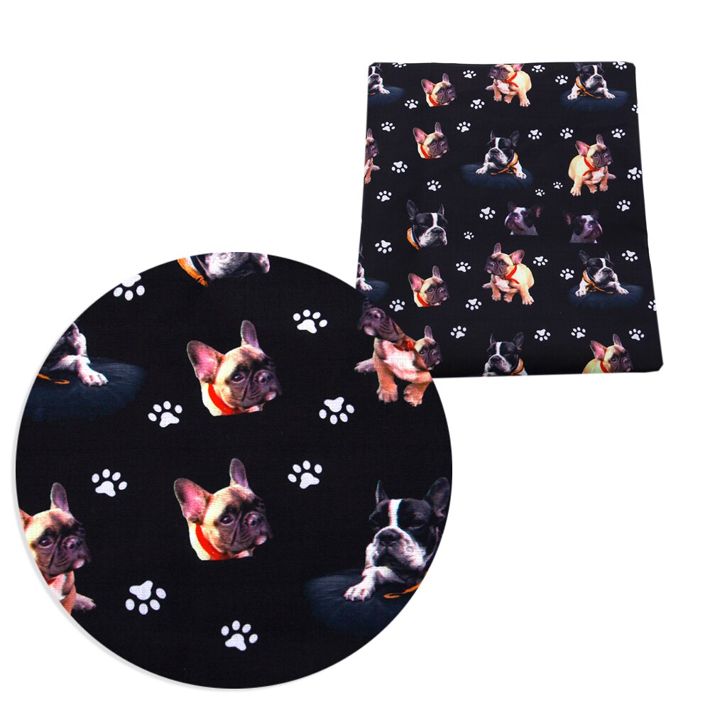 50*145cm polyesterkatoenen stoffen met dierenprint voor doe-het-zelf patchworkquilten, babykussens, dekens, naaien, tissus ,c3315: 1060504001