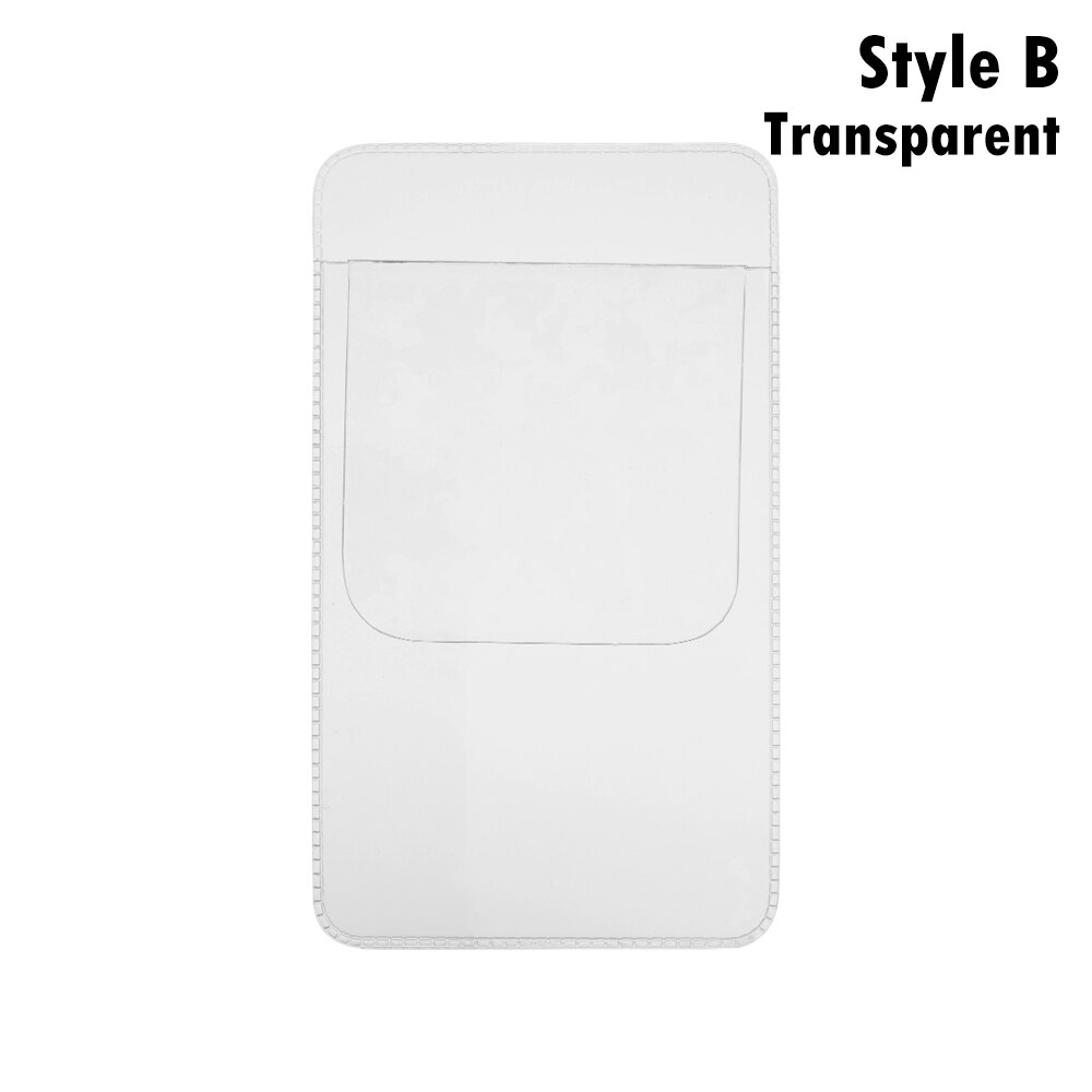 1Pc Kleurrijke Pvc Pocket Protector Lekvrije Pen Pouch Artsen Verpleegkundigen Zak Voor Pen Lekken Kantoor ziekenhuis Levert: Style B-transparent