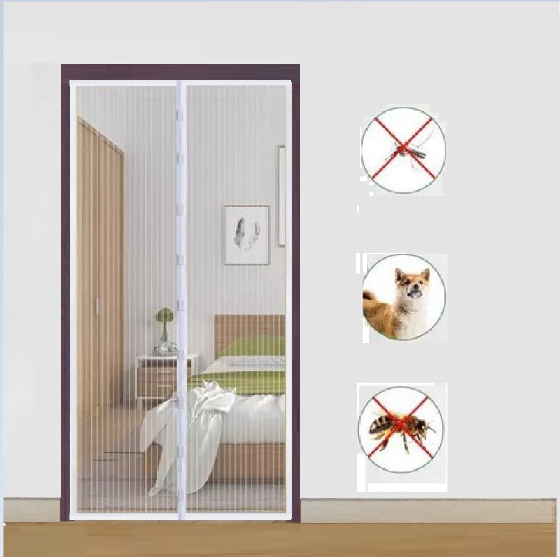 1 Set Zomer Anti Mosquito Insect Fly Bug Gordijnen Netto Automatische Sluiten Deur Screen Keuken Gordijnen Ployester Fiber Gordijnen