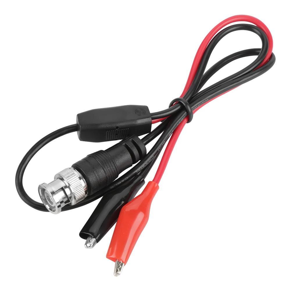 2 sztuk oscyloskopu kabel 0.5 m oscyloskop sonda testowa kabel przewodzący BNC wtyk męnarty Q9 robić podwójny klip
