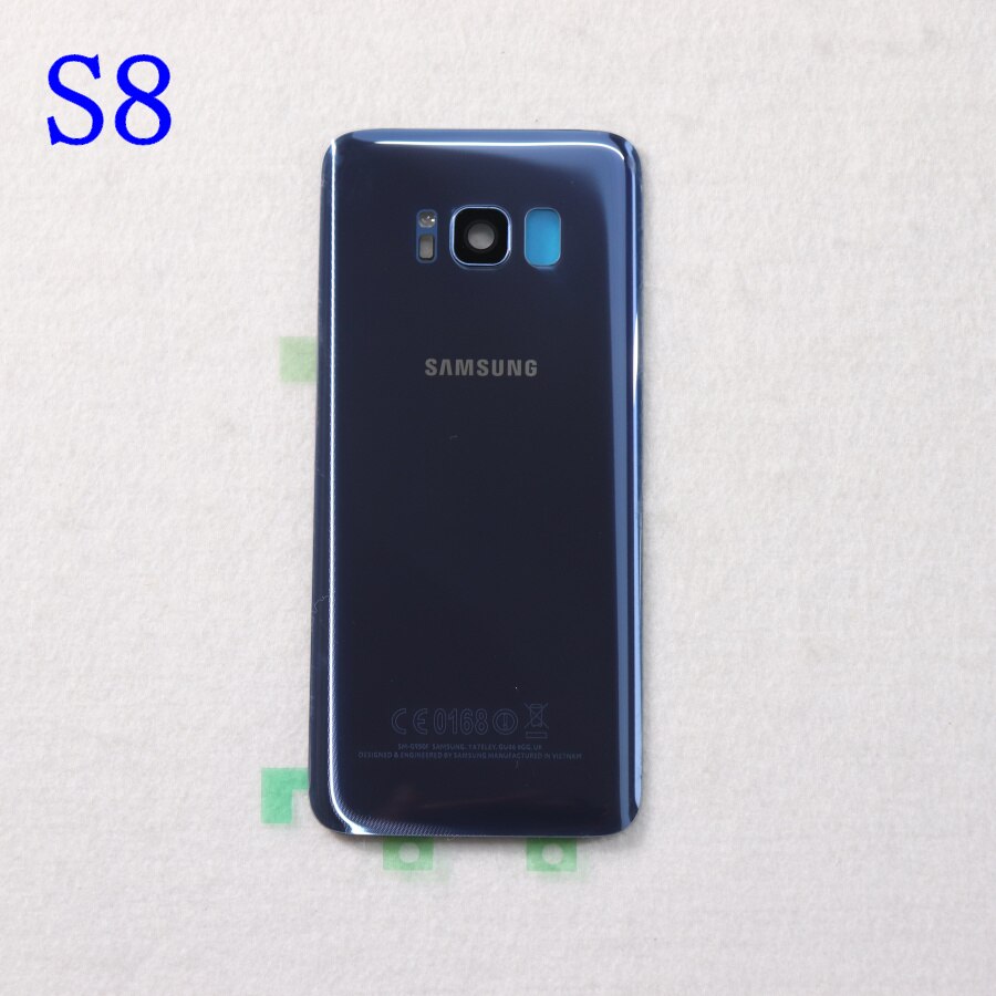 Cover posteriore in vetro per SAMSUNG Galaxy S8 G950, custodia posteriore in vetro G950FD S8 Plus S8 G955, G955FD, G955FD, G955FD: S8  Blue