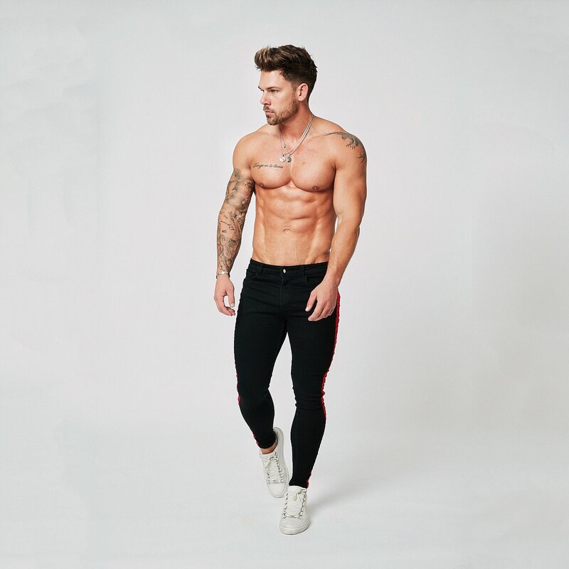 Summer Casual Suit Pants Men's Skinny Business Pants Men's Plaid Striped Straight Suit Pants