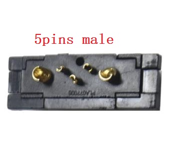 Hailong Lithium battery box Power discharge connector 5pins Male or Female，E-bike Parts power plug: 5pins male