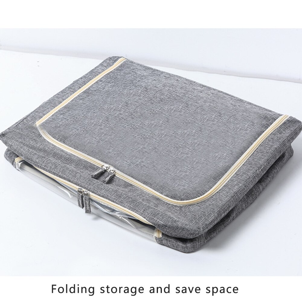 Cotton Linen Thicken Storage Box Fabric With Cover Fold Baina Box Large Window Clothing Toys Home Storage Box Packing Bag