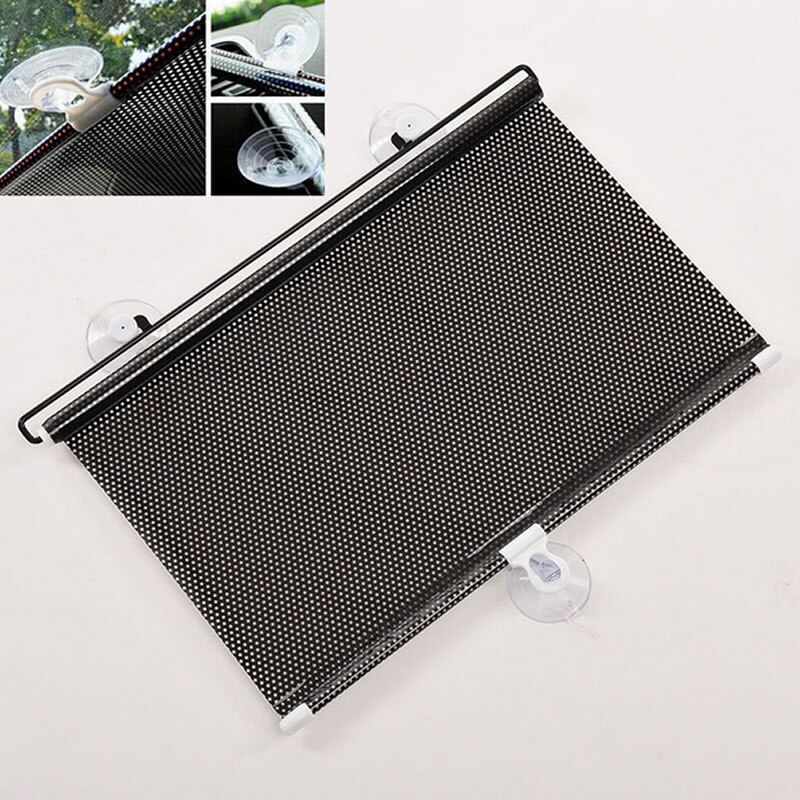 Parasol negro para coche de 45x125 cm, visera del escudo solar YHQ