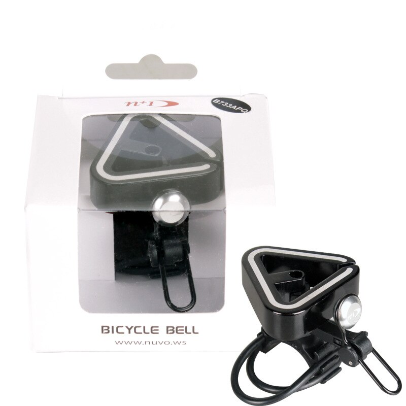 N+1 Triangle Bell 50th Anniversary Edition Bicycle Bell Road Mountain loud Bike Bells: rubber black