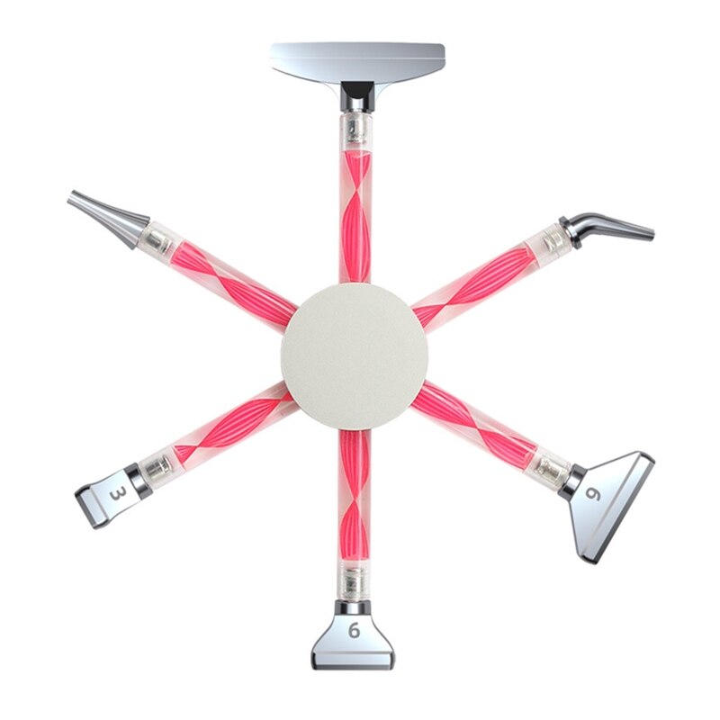 Multi-Placer Diamond Art Painting Pen Point Drill Pen Nail Point Pen for DIY Nail Crafts Sewing Handicrafts: Metal-R