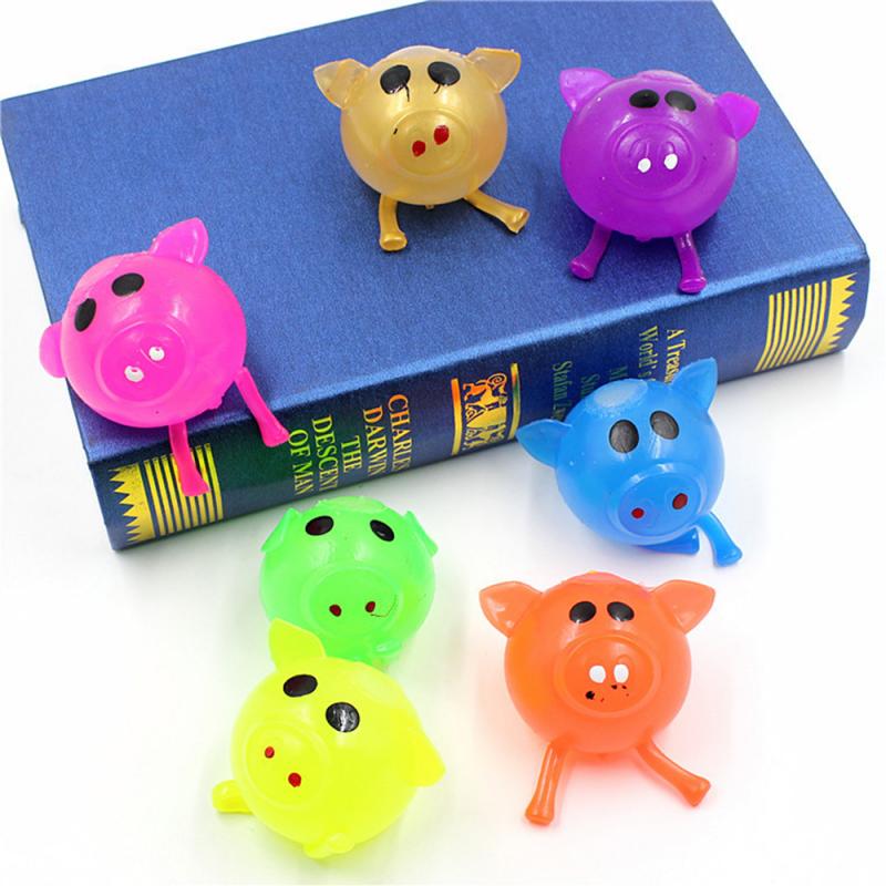 Jello Pig Leuke Anti Stress Splat Water Varken Bal Vent Speelgoed Ontluchting Kleverige Squeeze Speelgoed Langzaam Stijgende Stress Relief Speelgoed voor Childrens