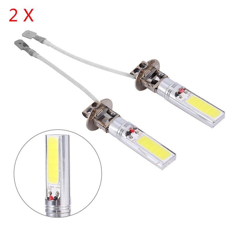 2x Neue H3 Kolben LED Helle 10W Helle Weiße 6000K Auto Auto Nebel Licht Lampe Birne 12V