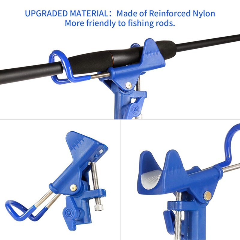 2 Pack Upgraded Rod Holders for Fishing Fish Pole Folding Holder Ground Bank Fishing Rod Rack Holder for 360 Degree Adjustable