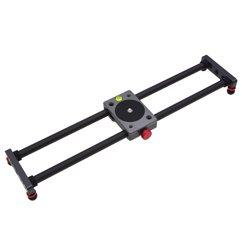 Video Stabilizzatore In Fibra di Carbonio Mini Rail Universale DSLR 40 centimetri di Scorrimento Fotocamera Stabile Dolly Pista Fotografia Desktop Accessori