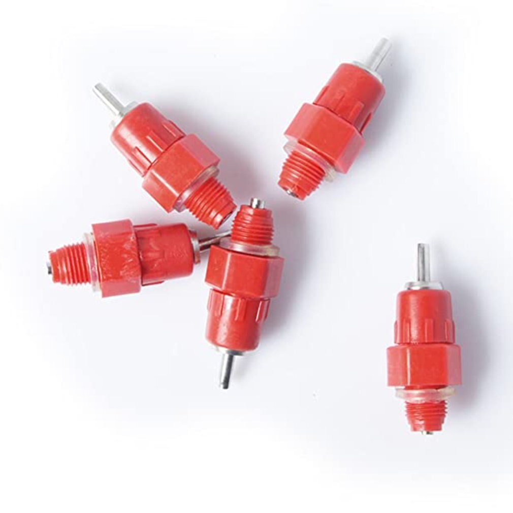 5 stuks drinkbak voor kippen, drinknippels voor pluimvee, waterdispenser met stootverbinding, automatisch water geven