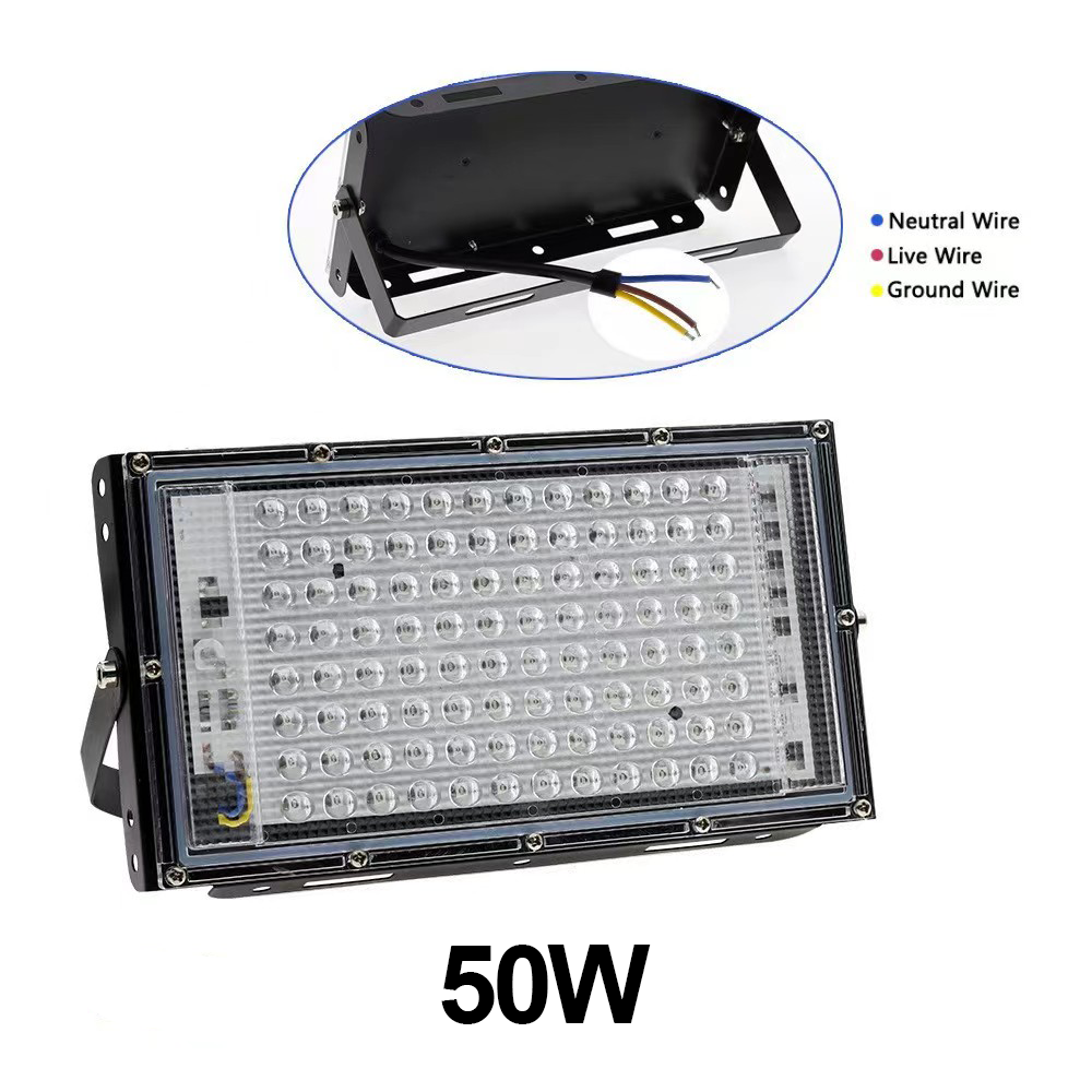 50W LED-schijnwerper Buitenverlichting 220V 240V Schijnwerper Waterdicht IP65 Reflector Projecteur LED Exterieur Focus Spotlight