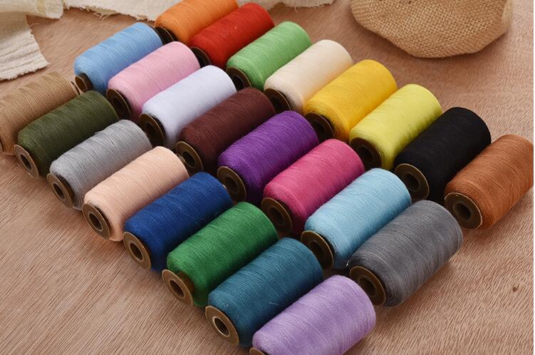 24 diferentes hilo de colores para costura 1000 yardas cada uno como DIY costura Kit de hilos para coser a mano o máquina de coser hilo: 24 mixed 500yard