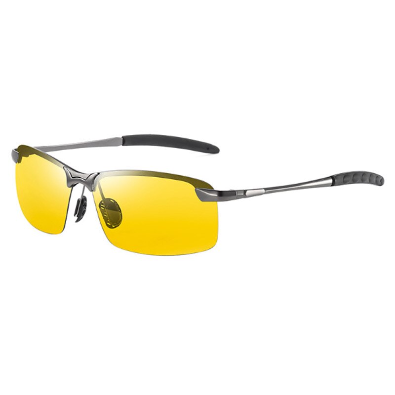 Klassieke gepolariseerde zonnebril voor heren, vierkant montuur, zonnebril voor autorijden, montuurloos,  uv400 zonnebrillen, gafas de sol hombre: 06