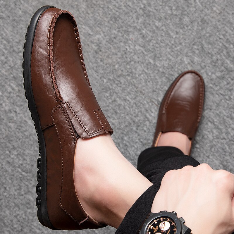Men's Shoes Business Casual Men's Leather Shoes Spring British Men's Casual Leather Shoes Low-cut Light Men's Shoes