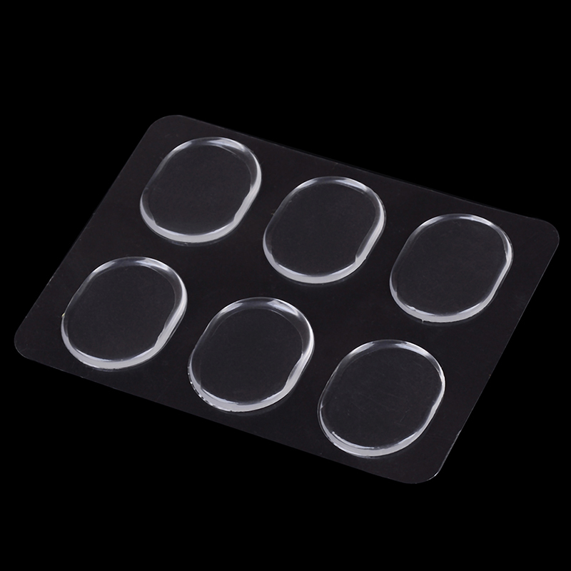 6 Stuks Zelfklevende Deurstopper Rubber Demper Buffer Kabinet Bumpers Siliconen Meubels Pads Kussen Beschermende Pads 3.3*2.6cm