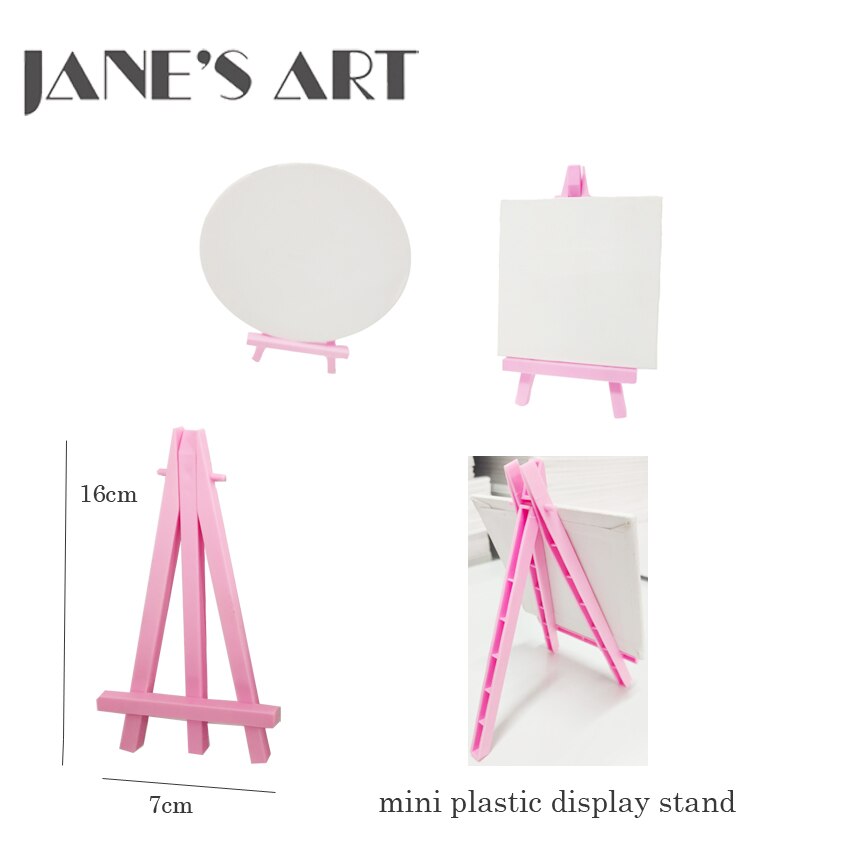 Mini chevalet en plastique, support de 16cm de long, couleur rose pour les types et les étudiants