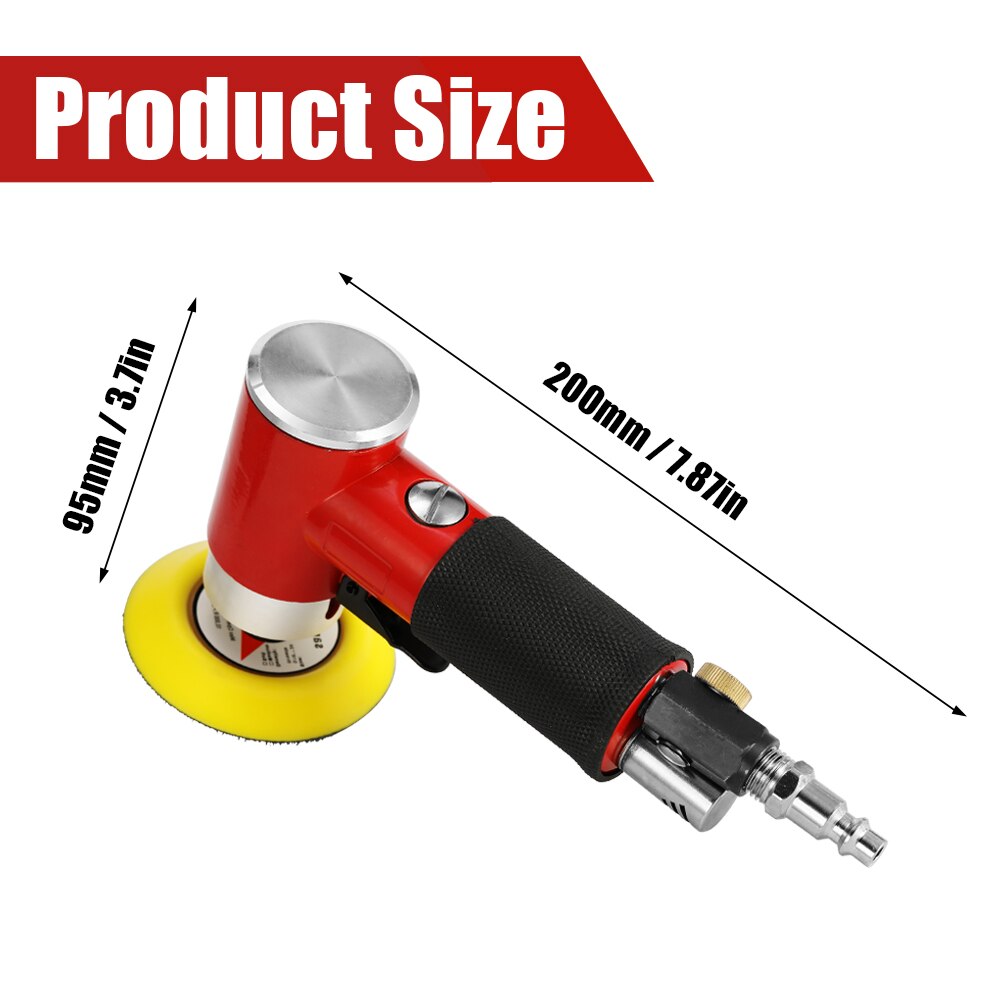 Mini hogesnelheids pneumatische schuurmachine met luchtschuurmachine, polijstgereedschap, hoge sterkte, slijtvaste schuurmachine