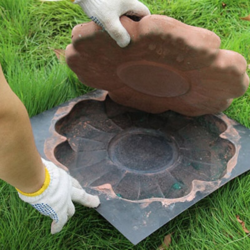 DIY Cement Pavement Mold Floor Tile Pavement Mold Flower Mold Stepping Stone Mold Reusable Cement Stone Garden Road Tool