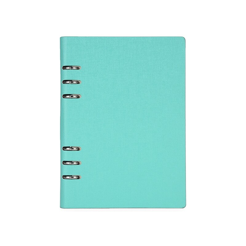 A5/A6 PU Notebook Notepad Loose-leaf Diary Business Journal Planner Organizer K92C: Green A5