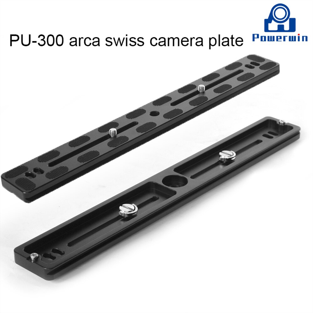Piastra di Rilascio Rapido - Montatura Arca Swiss - Compatibile con PU120, PU150, PU200, PU300 - Alluminio - Larghezza 38mm