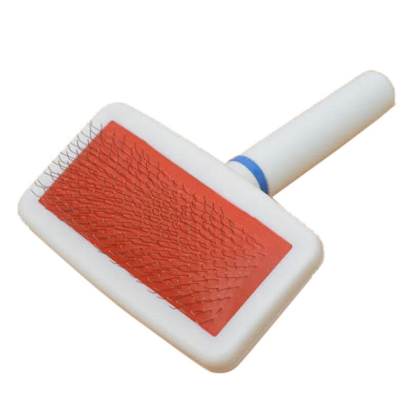 Saco de ar quente aperto filhote cachorro pente escova raspador cachorro slicker escova gilling limpeza rápida grooming ferramentas produtos para animais estimação: A 7.5 x 3.5cm