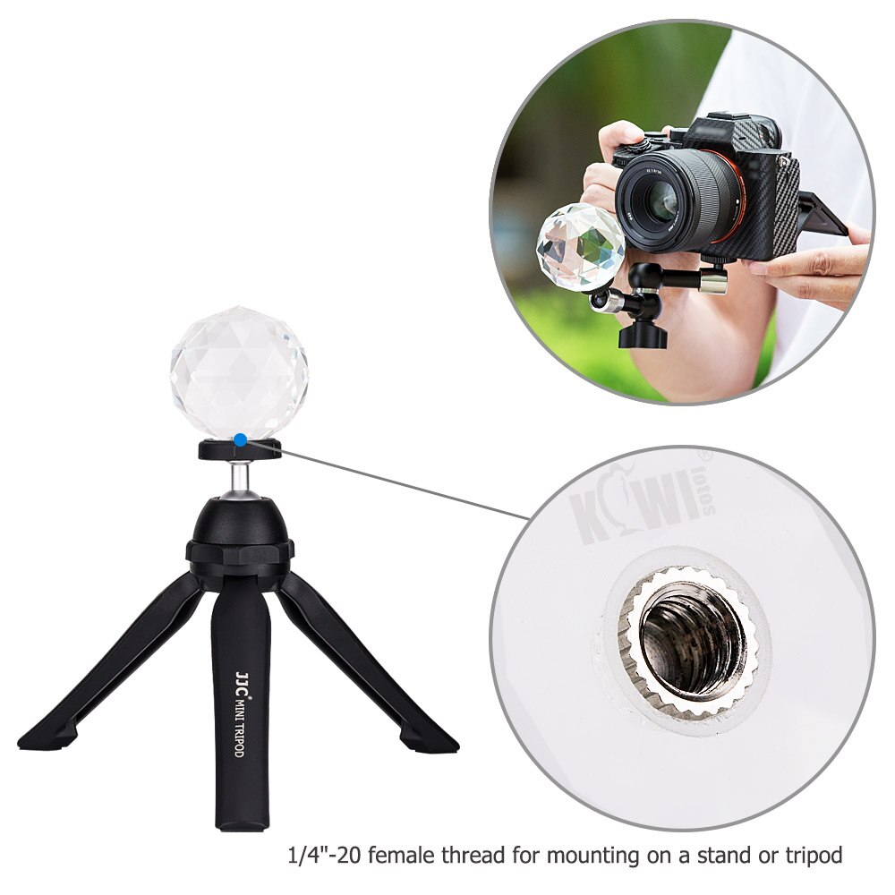 KIWIFOTOS 2.36 " / 60mm K9 Optische Glas Kristall Ball Prisma Fotografie Objektiv Filter Zubehör Hause Dekorative Leichter Ball