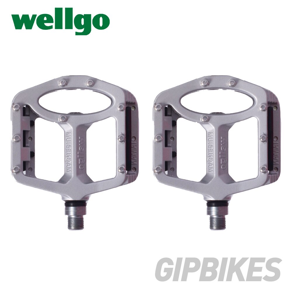Wellgo MG-1 Super Light agnesium Bicycle Pedal Anti-Slip Bicycle Parts: Silver