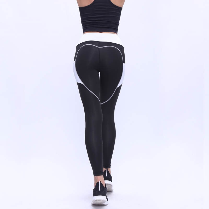 Women Workout Leggings With Side Pocket Black Pink Blue Solid Color Fitness Yoga Pants Breathable Slim Legging For Women