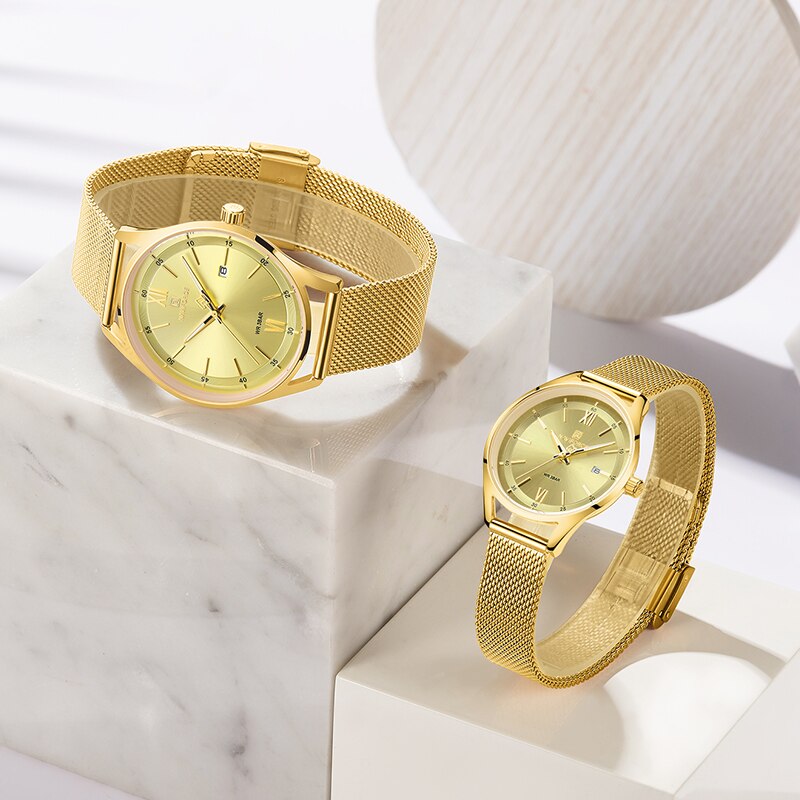 JewelryWe Stretch Horloge voor Mannen: Uitbreiding Band Quartz Grote Arabische Cijfer Dial Roestvrij Staal Elastische Band Gemakkelijk Lees Analoge Horloge, Herenhorloge met 4 zilveren Romeinse