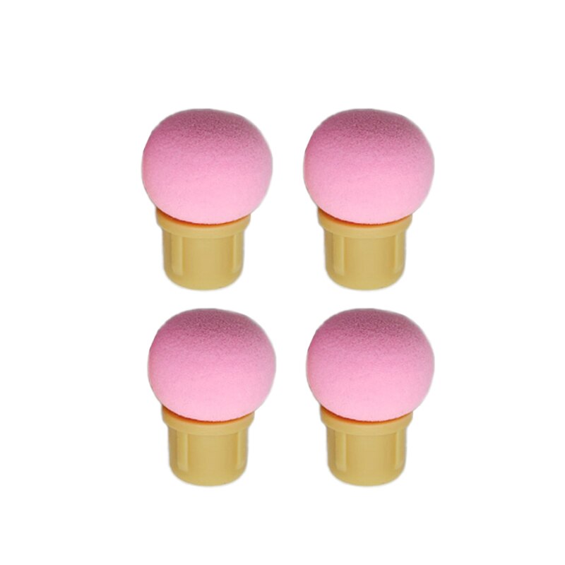 1 Set Double-headed Gradient Brushes Dust Brush Acrylic Rhinestone Sponge Nail Art Brush For Ombre Gradient Nails Manicure Tool: B 4pc Round head