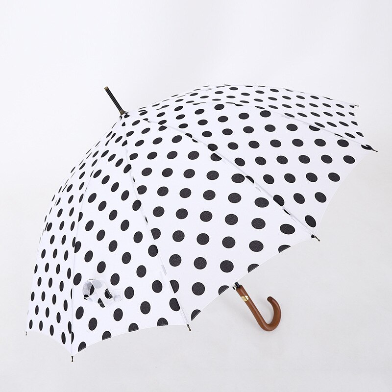 2021 ombrello da esterno in legno massello con manico lungo ombrello automatico di lusso UV ombrello da pioggia per donna ombrello da sole portatile da esterno estivo: White