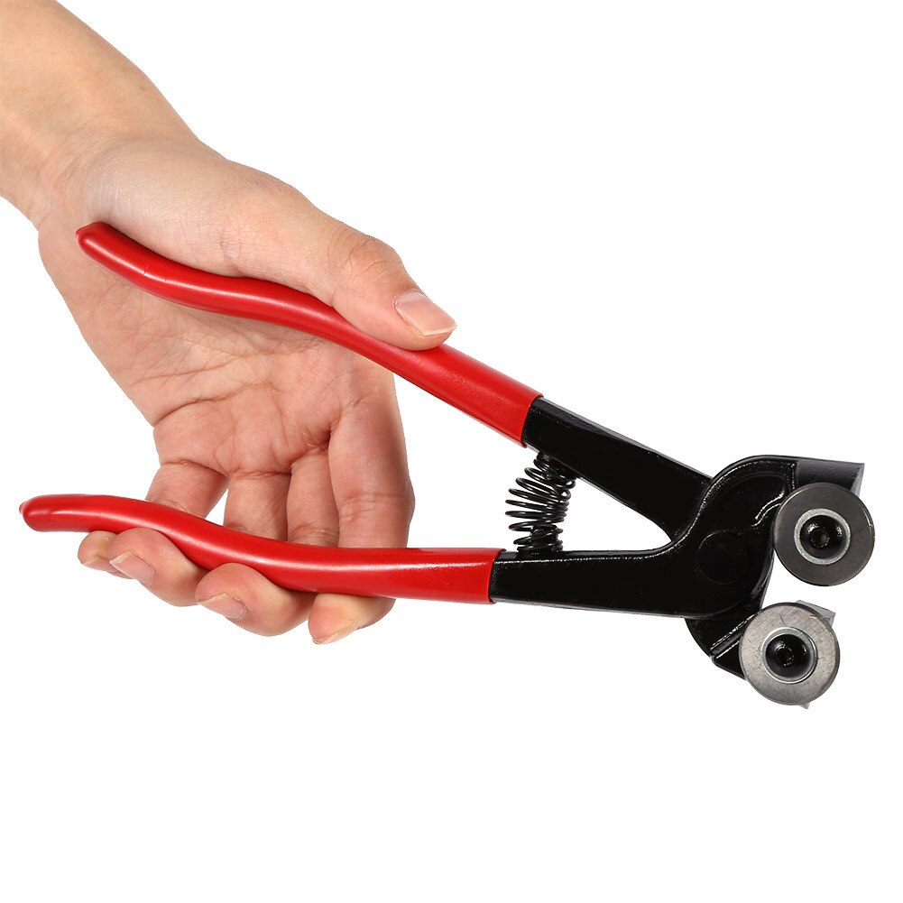 Pince à découper la mosaïque, lames à Double roue de 8 pouces, pinces en céramique, poignée antidérapante, pince à carreaux de haute dureté pour coupe-verre