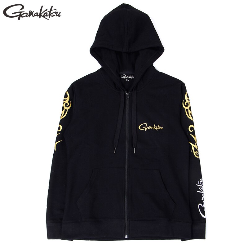 Gamakatsu Lente Herfst Vissen Pakken Mannen Jas Capuchon Katoenen Ademende Qucik Drogen Warm Houden Broek Sets Outdoor Vissen Pak: 3XL / Jacket