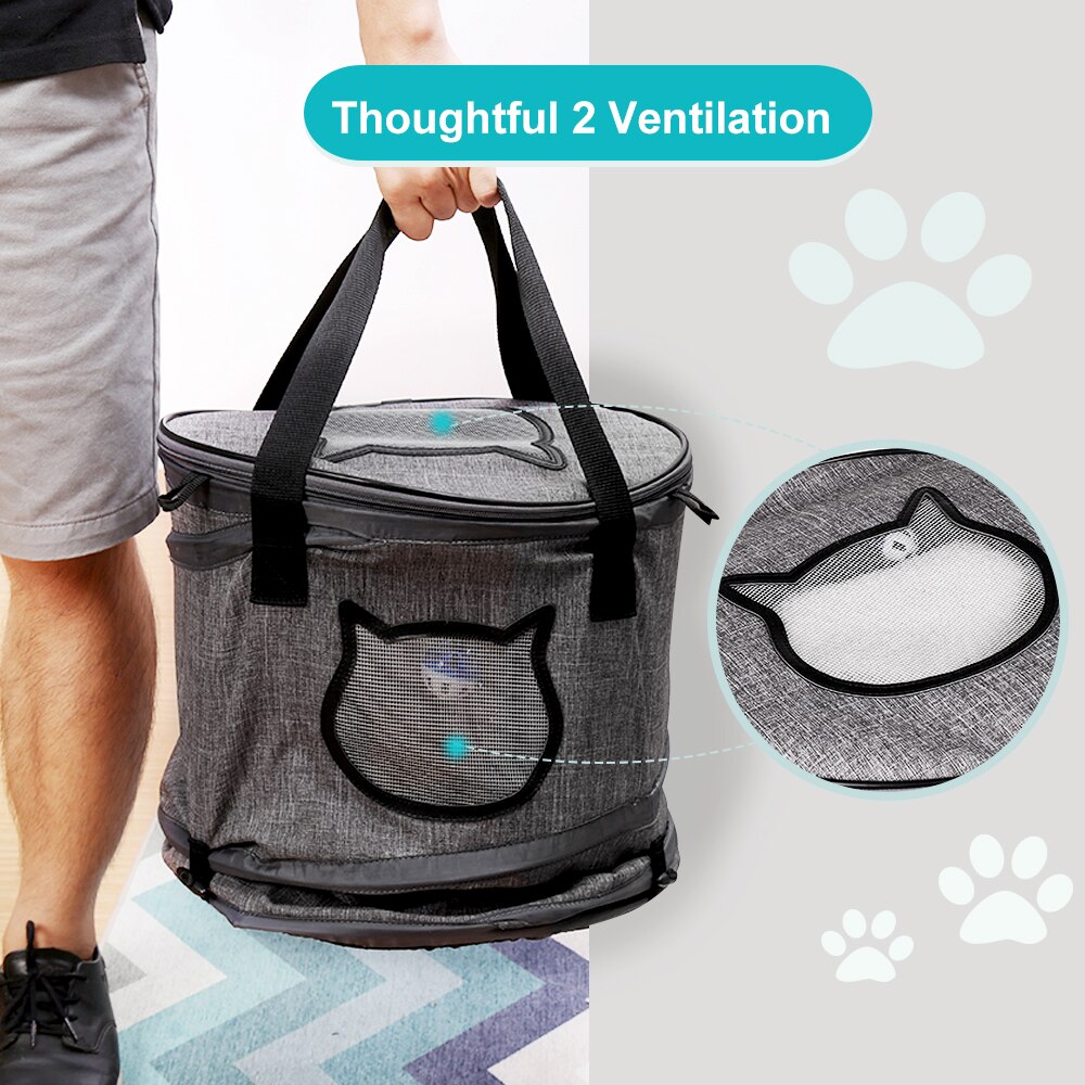 Multifunctional Cat Carrier Portable Bed Collapsible Cat Tunnel With Changeable Shapes Mat Toys Docamor Foldable Pet Cat Carrier