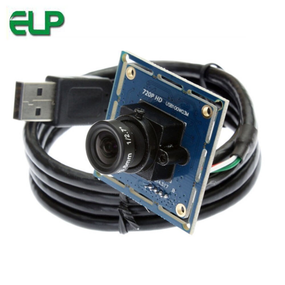 Conductor libre memoria externa USB Android con cámara HD 720P HD CMOS OV9712 sensor de lente de 3,6mm de 1m de cable