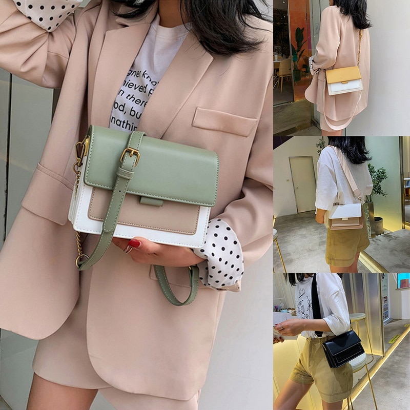 Kvinder læder crossbody tasker til kvinder rejse håndtaske simpel skulder messenger taske dame cross body taske