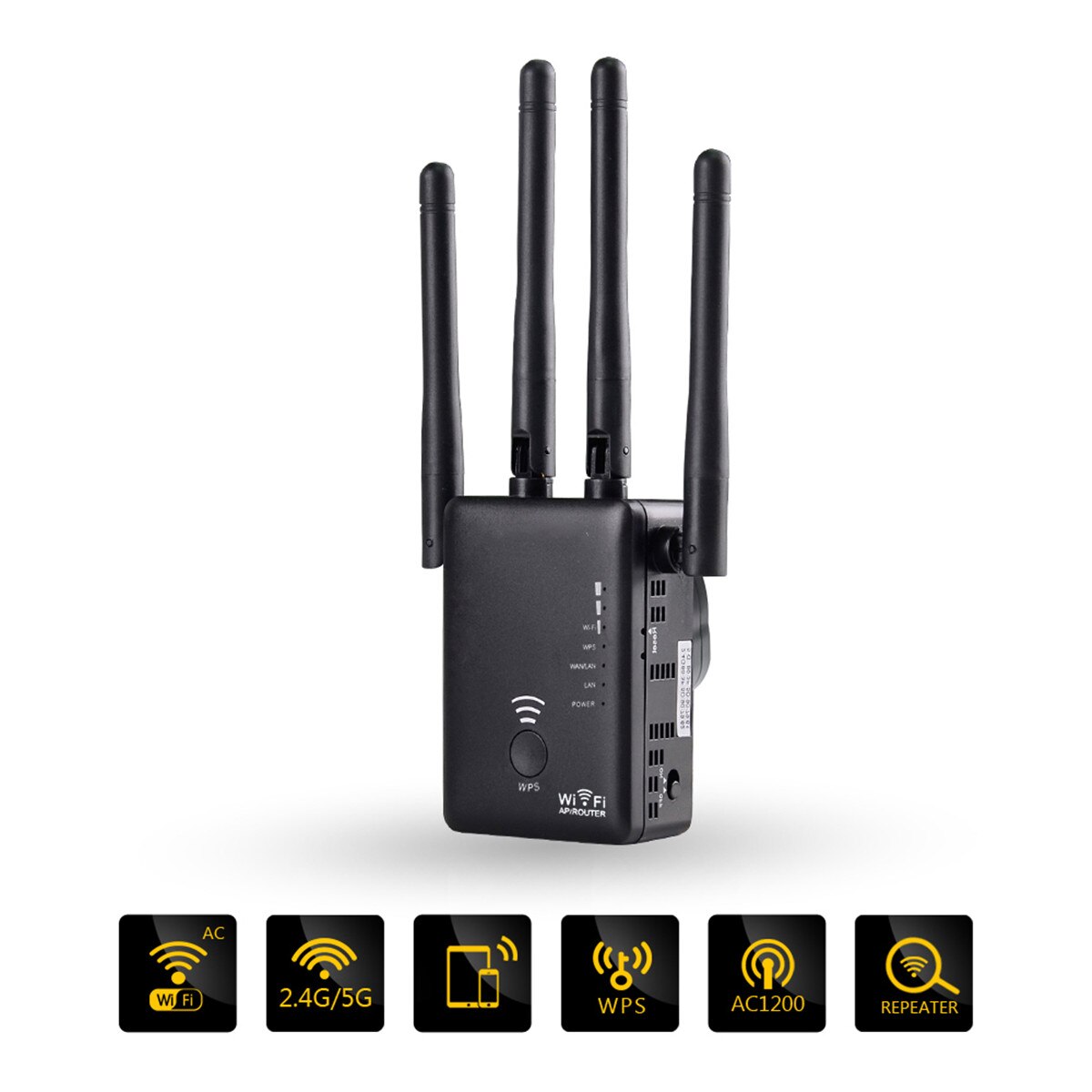 Wavlink UK/EU/US/AU Stecker AC1200 Dual für Band 1200Mbps 4x3dBi Externe Antenne Drahtlose WIFI repeater