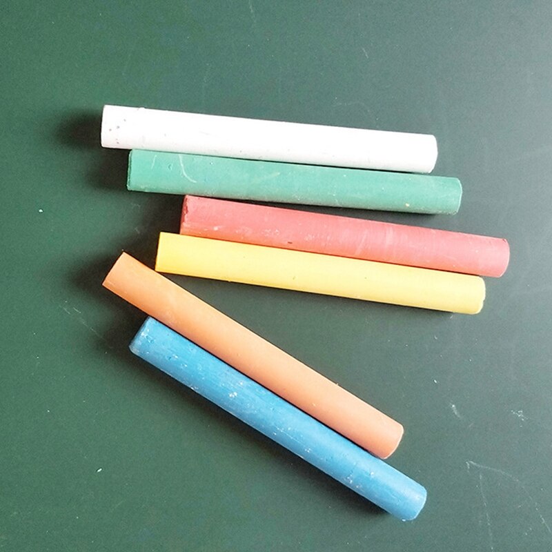 30PCS Mixed Colour Chalk Sticks Pack Water Soluble Kids Playground School Art Learning