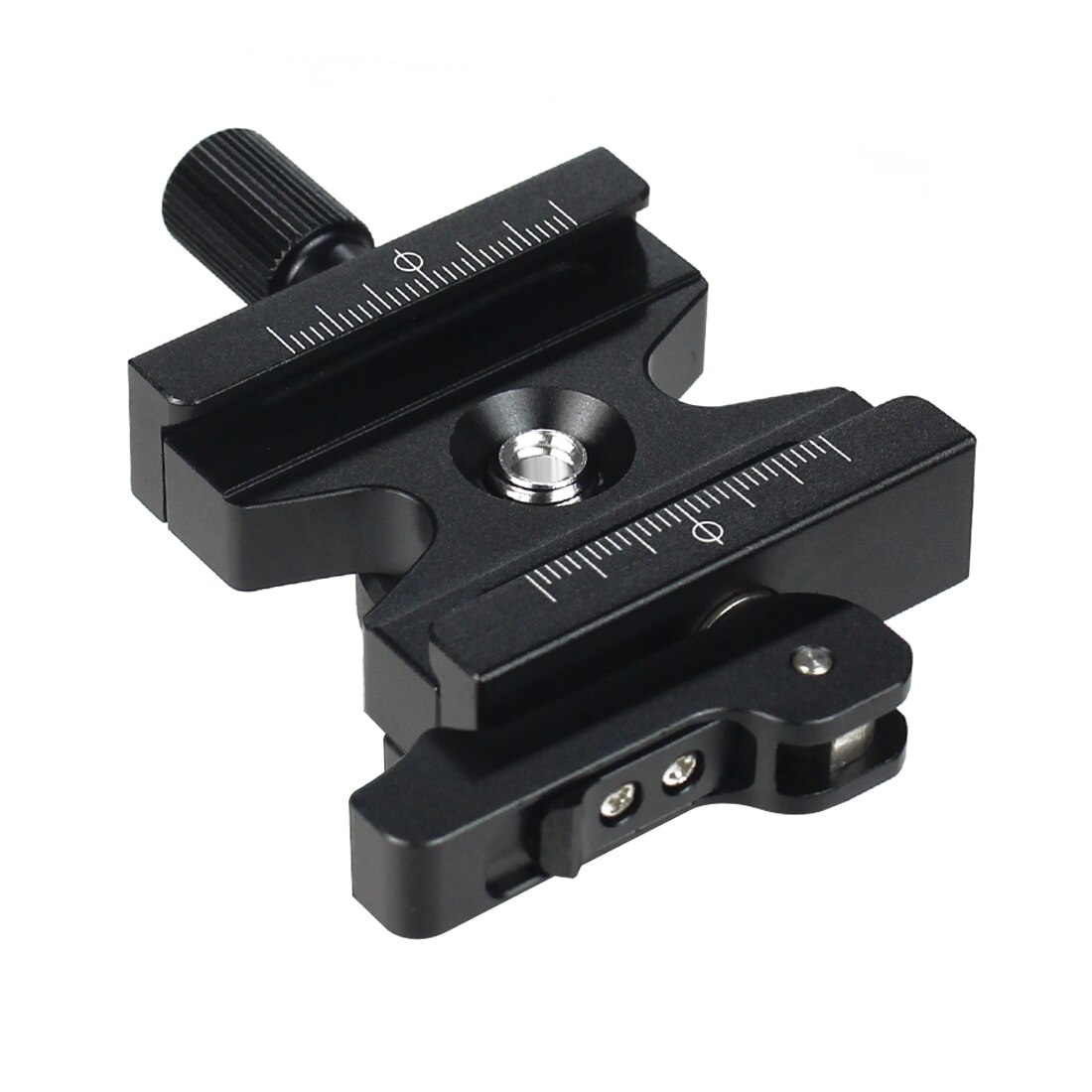 Quick Release Clamp Adjustable Lever Knob Double Lock 1/4" 3/8" Screw Adapter CL-50LS for Arca Swiss RRS Plate Ball Head Tripod