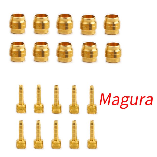 Aguja de manguera de freno de disco hidráulico para bicicleta, Oliva, SLX XT, HB-90, M775, M785, M9100, M8000: MAGURA 10pairs