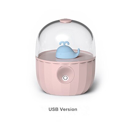 Romantische Aromatherapie-luftbefeuchter Pet Flasche USB Aroma Diffusor Dimmbare Licht Air Mist Maker Startseite Auto Tragbare Humidificador: Blue Whale