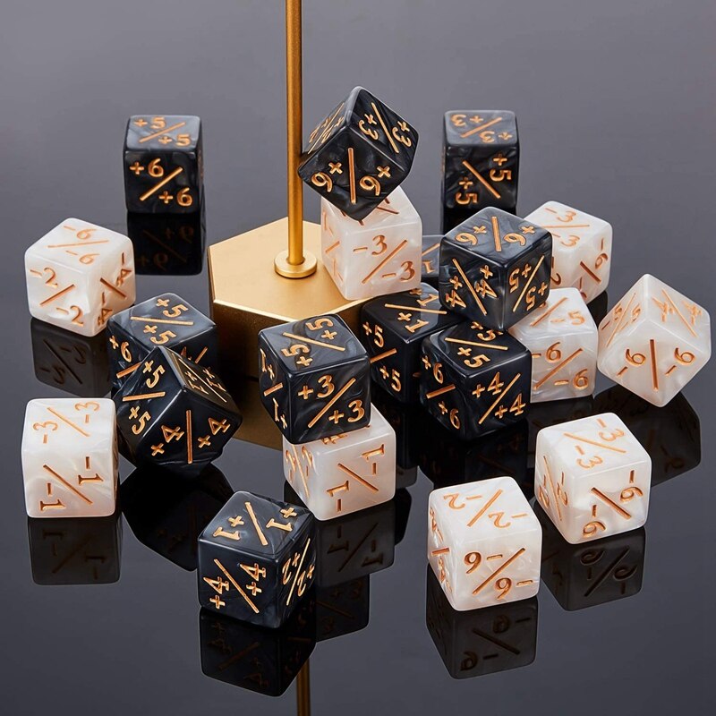 Compteur de dés D6 de 16mm, ELOS-48 pièces, pour jeux de cartes MTG, cg