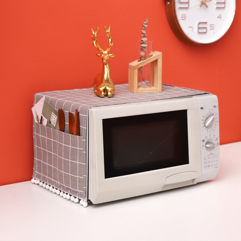 Eenvoudige Magnetron Kant Stofdicht Pil-Proof Handdoek Cover Multifunctionele Elektrische Oven Met Opbergtas Home Decor: GY