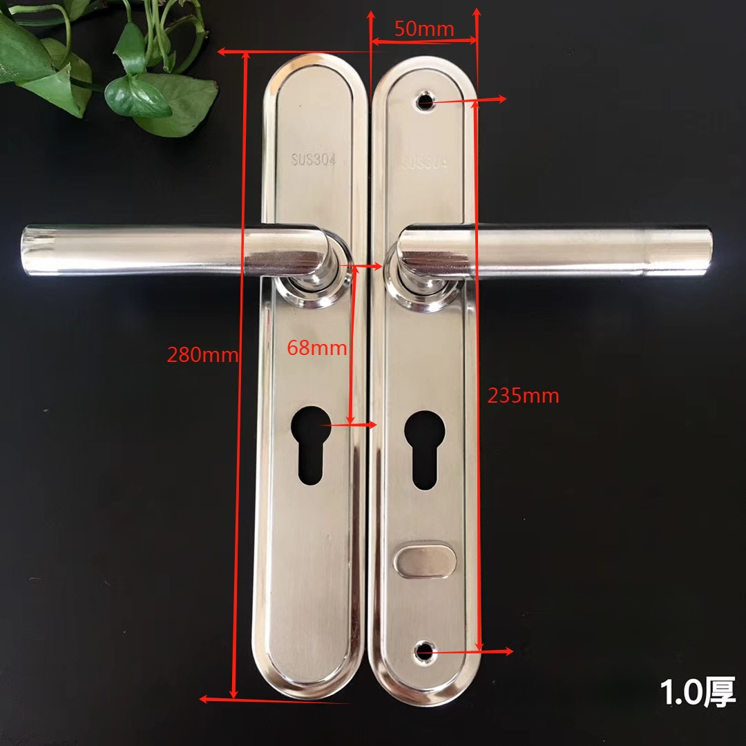 Universal Double-Side Multi-Function Door Handle, Anti-Theft & Anti-Pry Home Door Lever, Dual-Spring Lock Handle: green