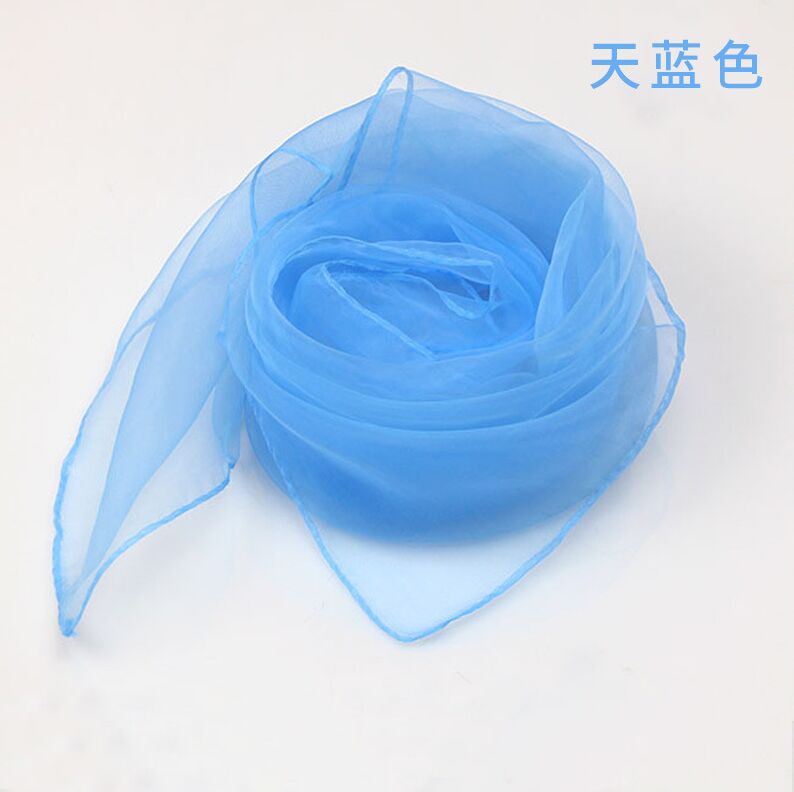 60* 60CM Ladies Scarves Four Seasons Available Woman's Small Squares Silk Solid Scarf: S-16