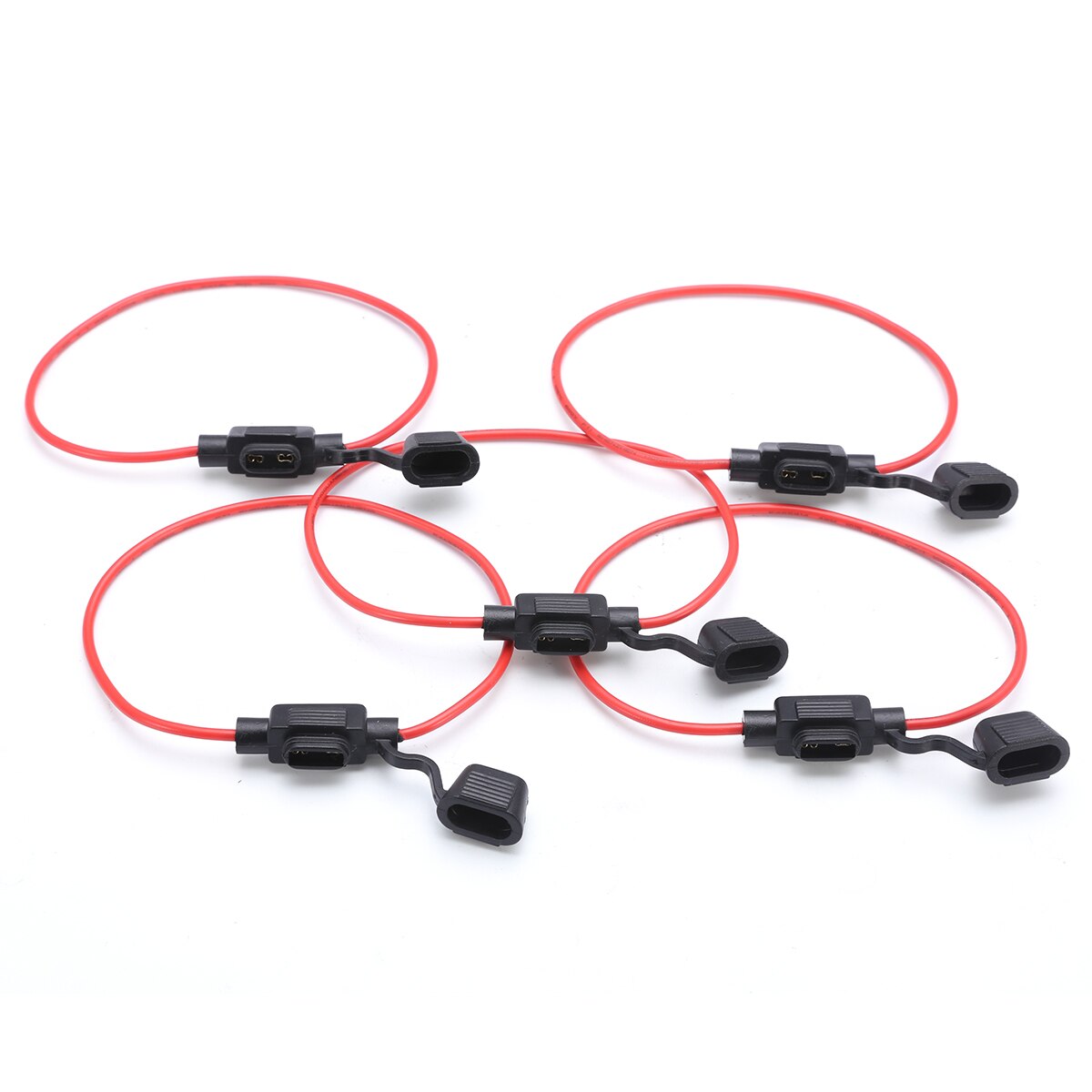 Mini portafusibles de cuchilla para coche, 5 uds., a prueba de salpicaduras, para fusibles de 12V CC 20A, 0,85 metros cuadrados