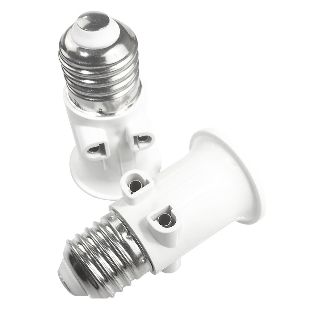 E27 eu lampeholder sikker hjemmelysfatning  ac100v 240v 4a led-pære adapter basestik konvertering varmebestandig skrue