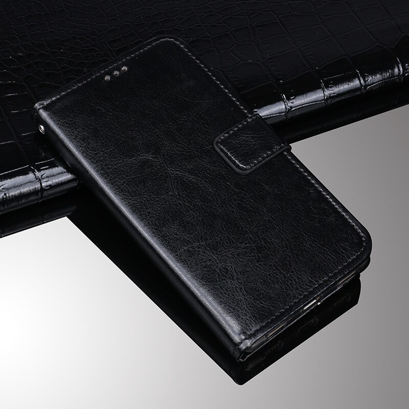 Vivo Y19 fallen 6,53 zoll kippen Brieftasche Geschäft Leder Fundas Telefon fallen Vivo Y19 1915 Abdeckung Capa mit Karte Halfter zubehör: Schwarz